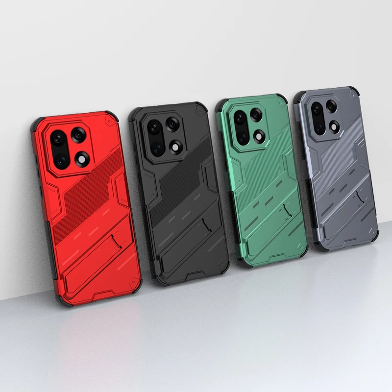 ELVEV Punk Style Shockproof Rugged Armor Phone Case with Bracket