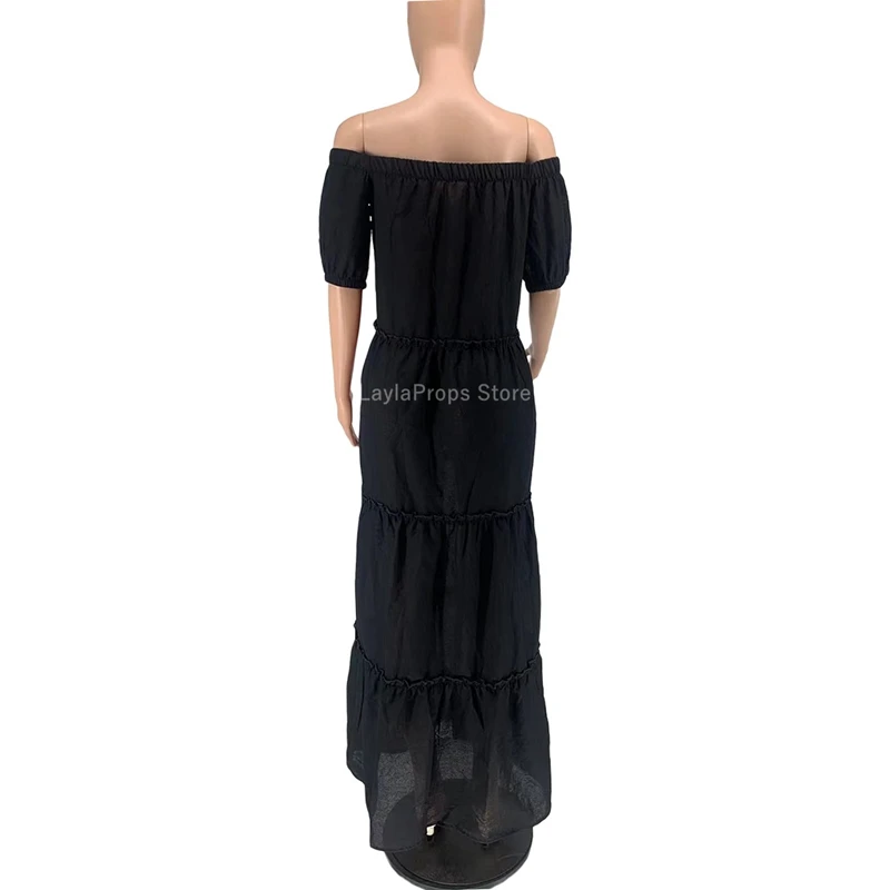 Maternity Dresses Stylish Casual Irregular Cotton Maternity Dress for Daily Life and Photography