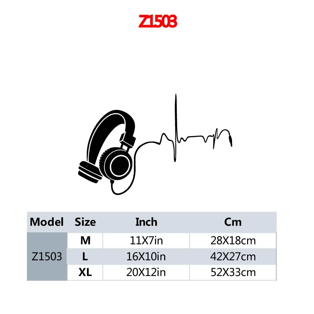 Fun Earphone Wall Decal Art Vinyl Sticker