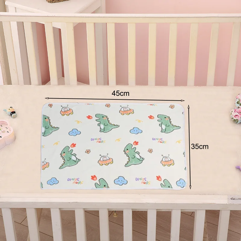 Waterproof Baby Diaper Changing Pad Nappy Resuable Infant Cotton Urinal Mat Breathable Bedding Cover Protector Double Side Use diaper changing pad diaper changing mat