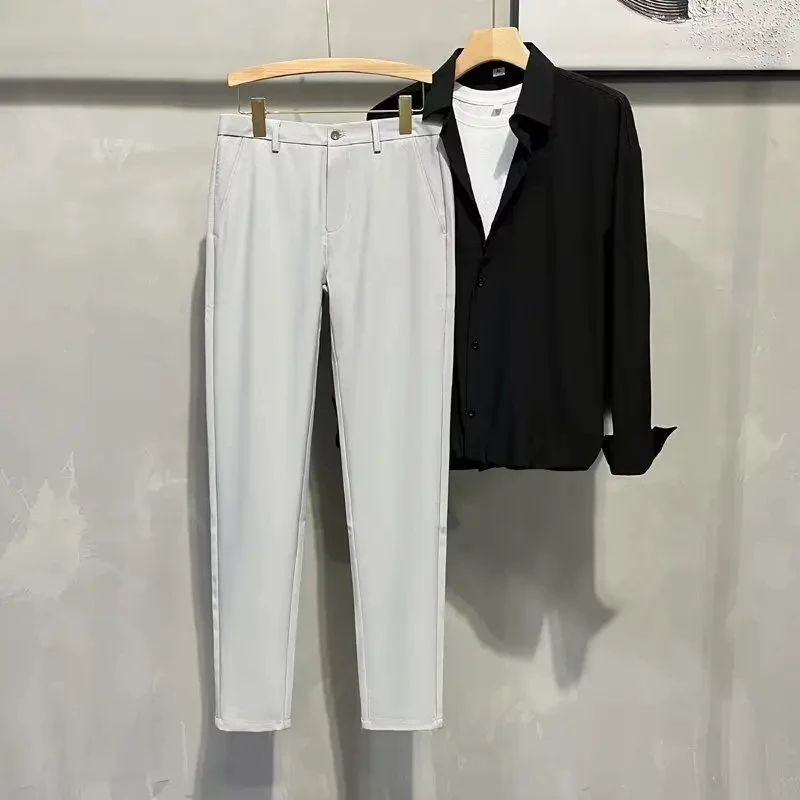 

Мужские весенние деловые офисные брюки B.A1291 1XL-5XL в английском стиле мужские летние тонкие осенние плотные брюки