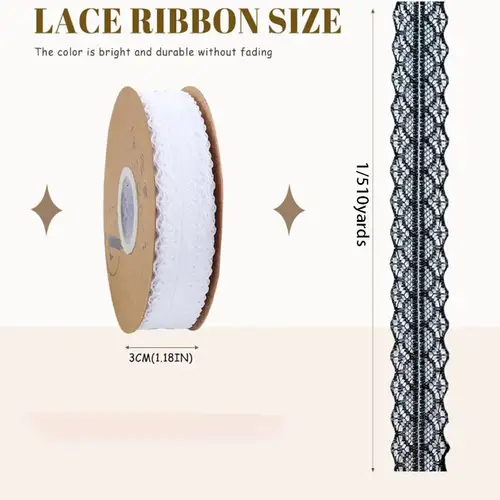 1/5/10 yards  Lace ribbon 3cm Wide Vintage Pattern Ribbons DIY Apparel Sewing Fabric Gift Wrapping Party Decorations - Image 2