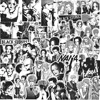 10/30/65PCS Japanese Anime NANA Stickers Black White Decals Cartoon Decoration Suitcase Laptop Phone Stationery Manga Sticker 1