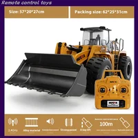 Huina 583 Alloy Engineering Vehicle Remote Control Shovel Hydraulic Bulldozer Professional Bulldozer Electric Toy LoadingVehicle 1
