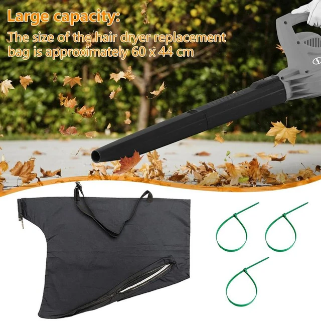 Leaf Vacuum Blower Bag Oxford Fabric Zippered Leaf Collection Bag Leaf  Blower Vacuum Storage Bag Yard Waste Bins - AliExpress