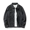 Men's Spring and Autumn Denim Jackets men's brown denim jacket Pure cotton workwear casual men's denim tops 3