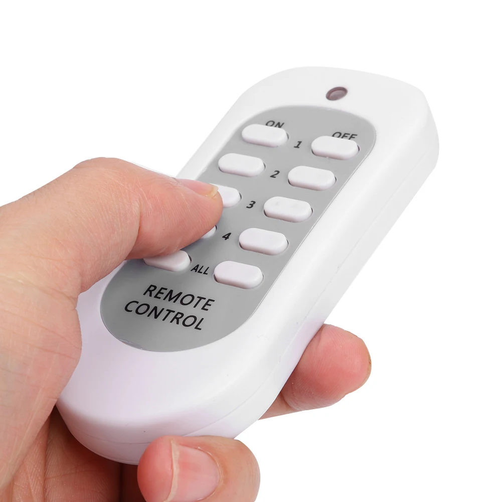 433.92MHz Wireless Remote Control 240V 50Hz Wireless Remote Control Socket On/Off Smart Power Outlet Portable for Light Lamp