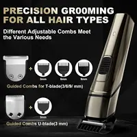 Sejoy 6 IN 1 Hair Trimmer for Men Electric Groin Hair Trimmer Cordless Beard Trimming Kit with Standing Charging Dock 2