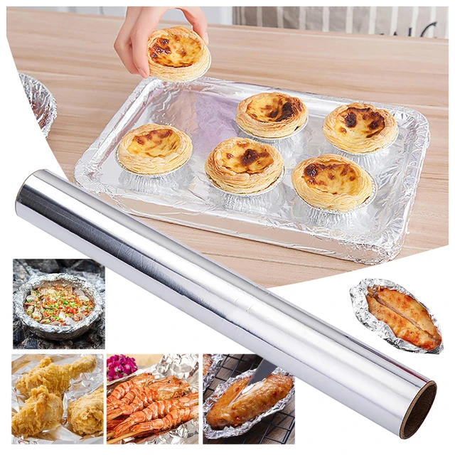 Household Cooking Aluminium Foil Paper for Kitchen Wrapping Food - China Aluminum  Foil Roll, Food Aluminum Foil