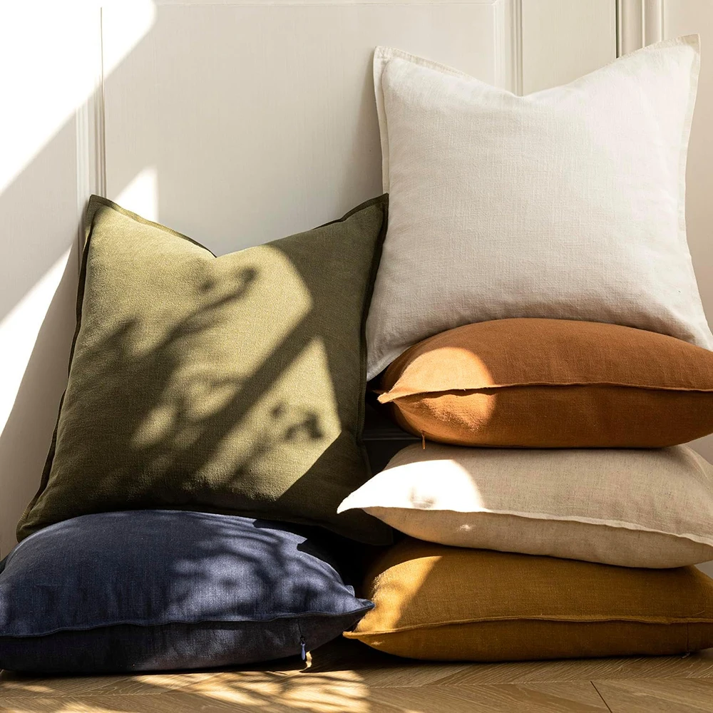 Decorative Ramie Cushion Cover Image 6