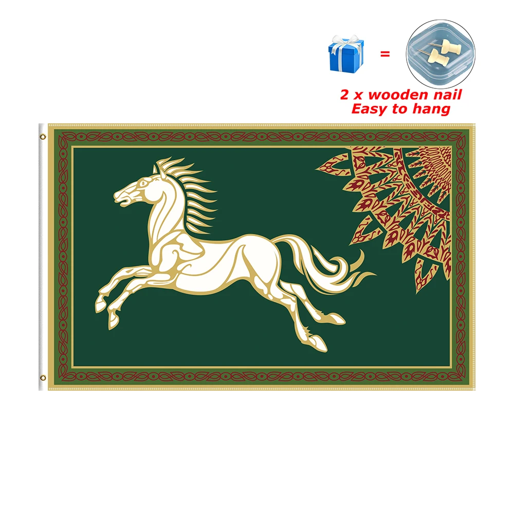 

3x5 Ft The Kingdom of Rohan Flag Riddermark Banner for Home Decor