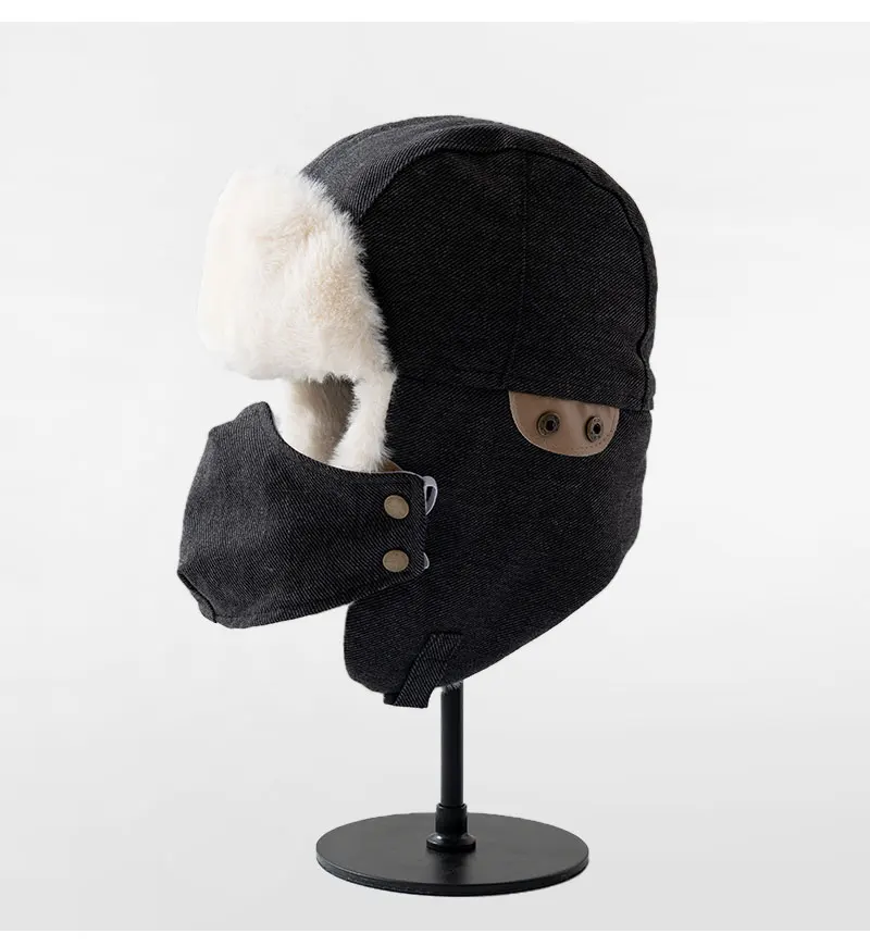 Doitbest Bomber Hats Earflap Russian Hat For Men Women Simple Winter Hat Windproof Cycling Skiing Winter Snow Hats winter hat earflap hat