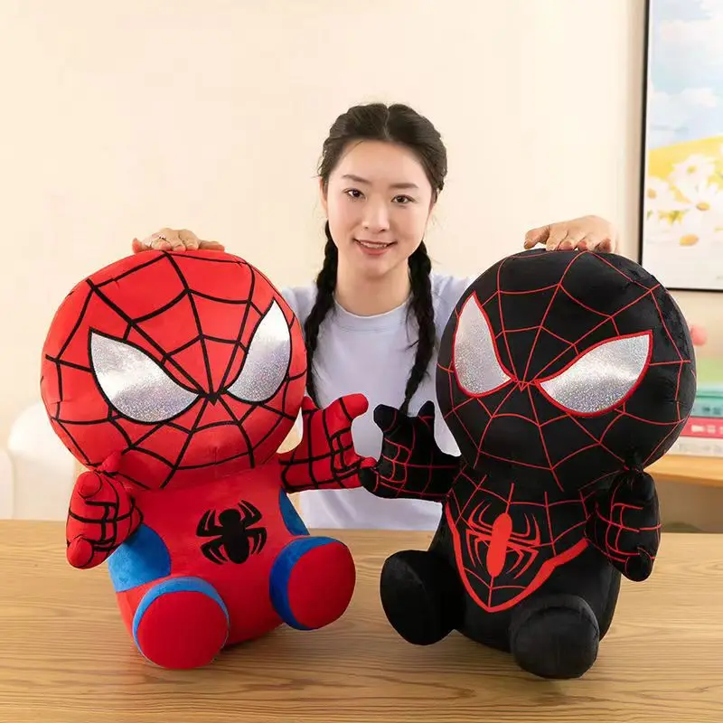 Marvel Movie The Avengers Anime Cartoon Figure 25CM Spider Man Fills Plush Toys Kawaii Cute Stuffed Dolls Child Christmas Gifts