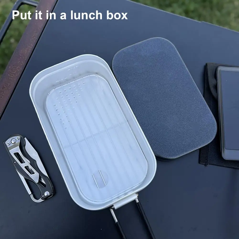 Outdoor Camping Mini Cutting Board With Drainage Hole Clear Non-Slip Food Grade Vegetables Fruits Meat Chopping Board