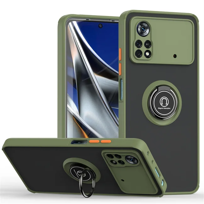 thumbnail image 1 of Shockproof Magnetic Phone Case For Xiaomi Poco X4 Pro X5 5G X3 NFC M3 M4 Pro 4G F4 GT Holder Cover For Poco F3 X3 GT X5 Pro Case, 1 of 5