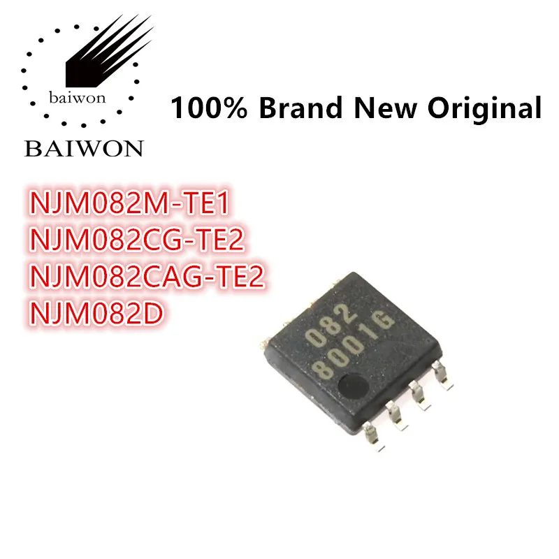 

100% Original Electronic Components NJM082 Series NJM082M-TE1 NJM082CG-TE2 NJM082CAG-TE2 NJM082D Dual Operational Amplifier Chip