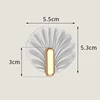 8Pcs Shell Shape Wall Hook Kitchen Bathroom Multifunction Punch Free Hooks Coat Hanger Home Decoration Paste Style Hooks 6