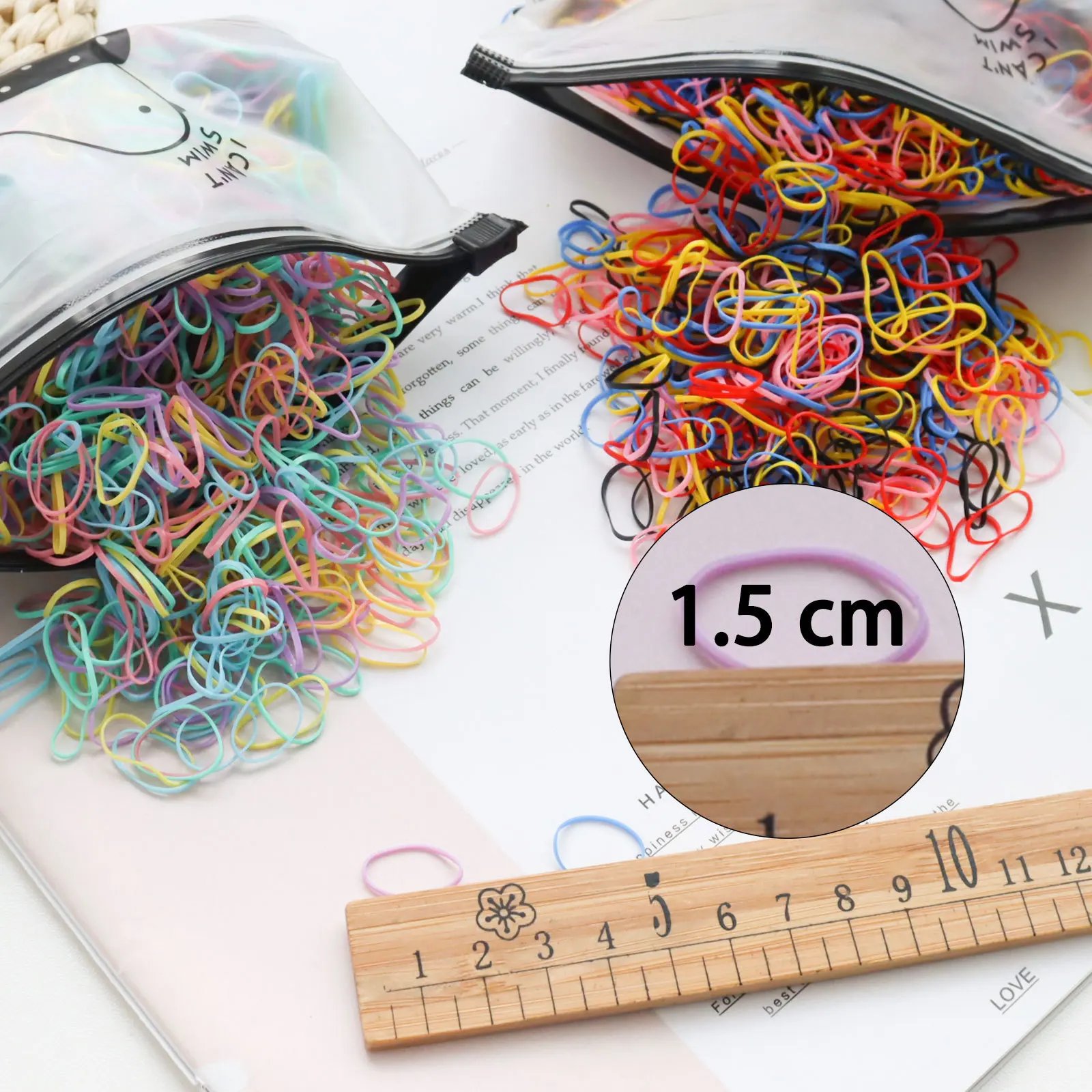 1000PCS Elastic Hair Bands Ponytail Hairband Colourful Rubber Band Scrunchies Disposable Baby Hair Accessories Cute Hairs Ties baby accessories coloring pages	 Baby Accessories