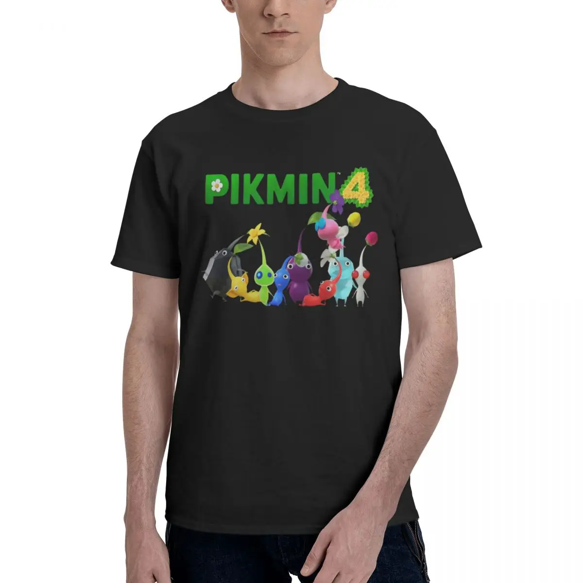 Pikmin 4 T-Shirt Girocollo Cotone Stile Pikmin Fauna Hipster Ofertas O Collo Grafico