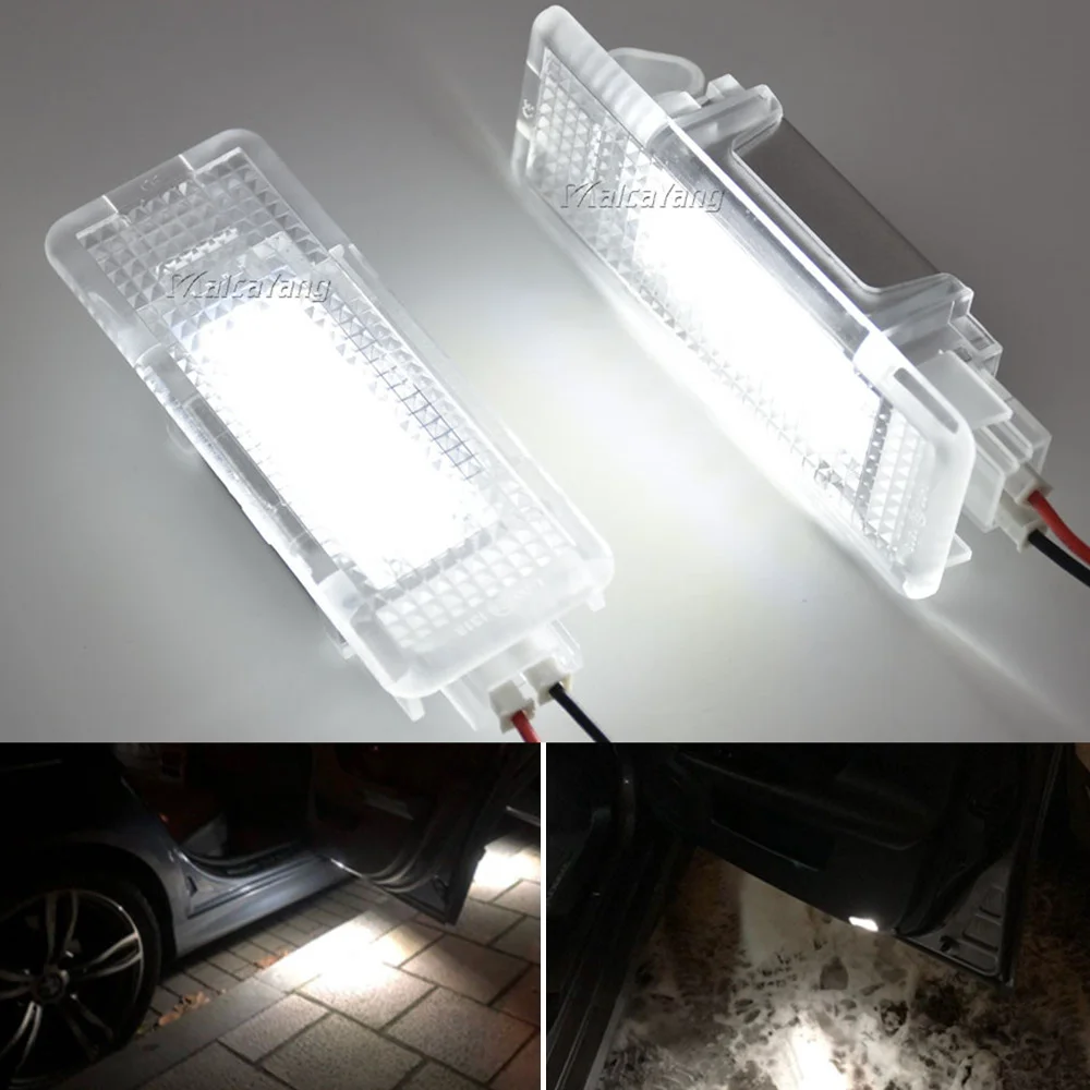 2 Pezzi Led Bianco Di Cortesia Footwell Sotto La Luce Della Porta Lampada Di Benvenuto Per Bmw Serie 5 E39 X5 E53 Z8 E52