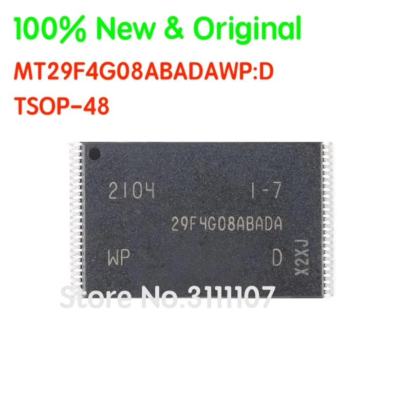 

2PCS/LOT MT29F4G08ABADAWP:D TSOP-48 29F4G08ABADA 4Gb NAND Flash Memory Chip IC MT29F4G08ABADAWP 100% New & Original