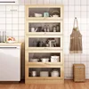 Modern Multi-layer Kitchen Cabinet Home Furniture Storage Cabinet Dining Sideboard Living Room Floor Tableware Electrical Racks 5