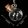 10pcs Mini Glass Bottles with Cork Stopper Transparency Fillable Organizers 6