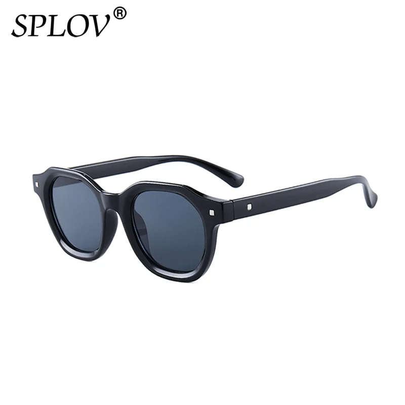 Retro Punk Square Men Sunglasses Women Vintage Brand Designer Trendy Shades Black Green Rectangle Fashion Eyewear UV400 Gift