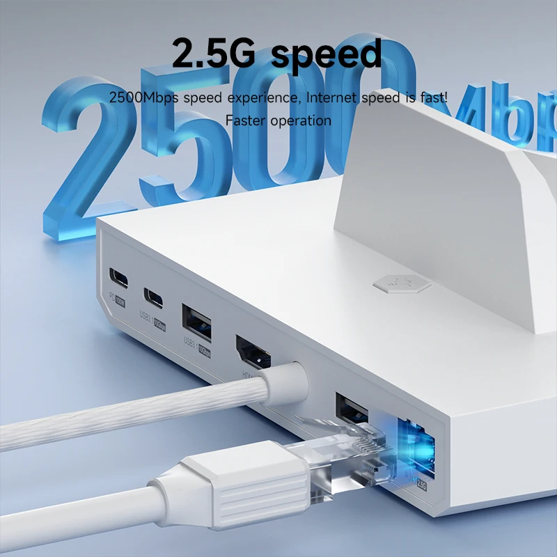 Hagibis ROG Ally/Steam Deck/스위치/OLED Dock 6 in 1 범용 도킹 스테이션(4K HDMI 2.5G RJ45 100W PD RGB 라이트 USB C 허브 포함)