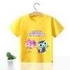 Gabby Dollhouse T-shirt for Children Girl Cartoon Cotton Tees Anime Summer Top Themed Birthday Clothes O-neck Short Sleeve Gift 2