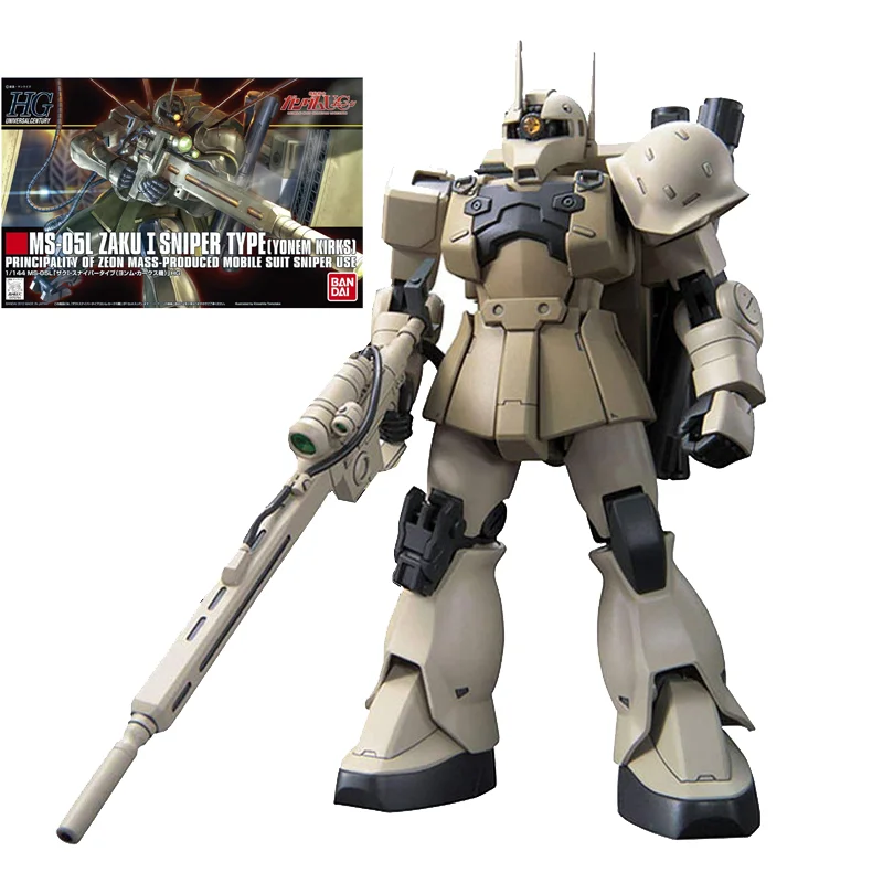 

Оригинальный оригинальный HGUC 1/144 MS-05L Zaku 1 снайперский Тип Gunpla аниме экшн-фигурка модели Gundam комплект игрушек подарок новинка для детей