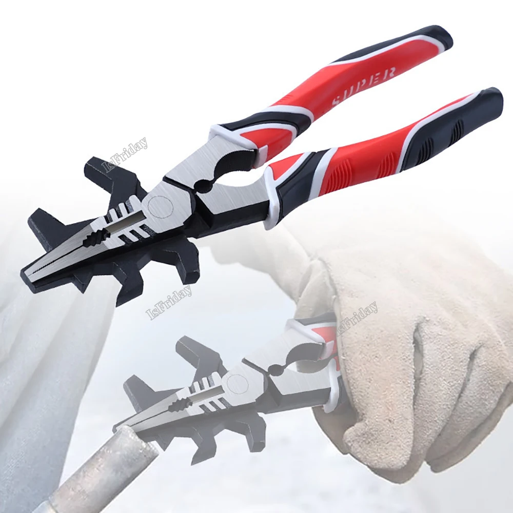 Multipurpose MIG Welding Pliers New Flat Mouth Pincers Wire Cutting Spring Loaded Installation Removing Wire Cutting welding accessories clamp