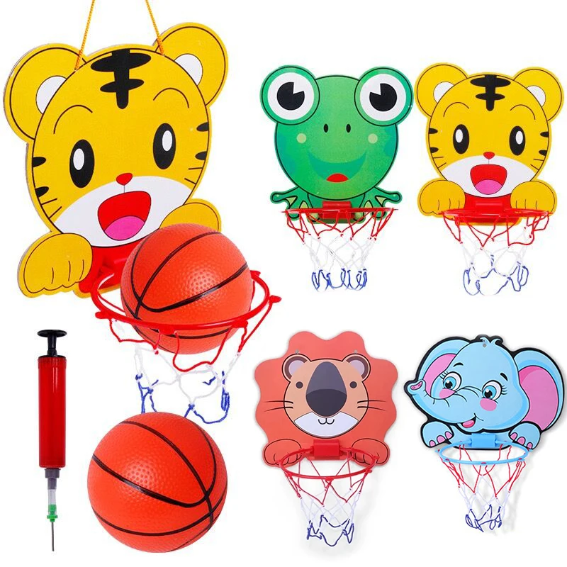 Kids Sports Toys Basketball Balls Toys for Boys Girls 2+ Years Hanging Portable Slingshot Dart Board Outdoor Games for Children 1pcs luminous inflatable toy bouncy ball outdoor sports rubber beach ball parent children games for kids interactive games toys