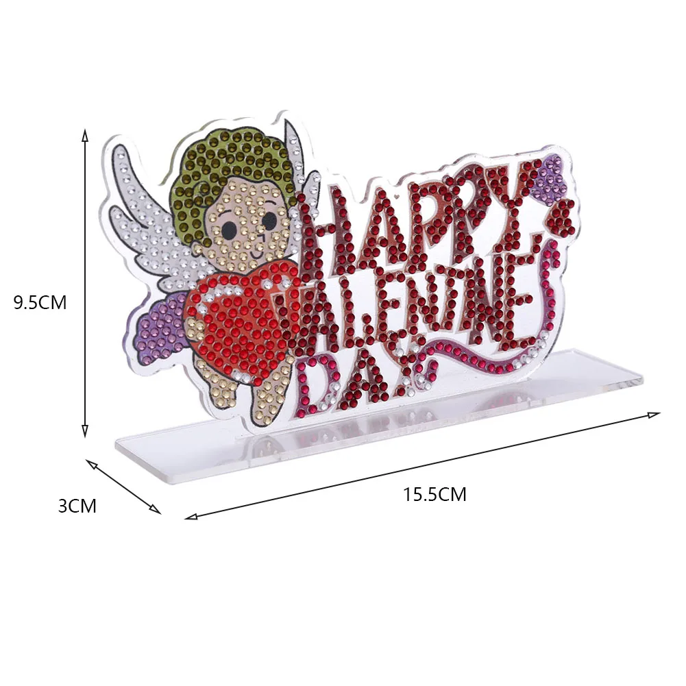 DIY Crystal Diamond Painting Valentines Day Desk Ornaments Kit (CB013)