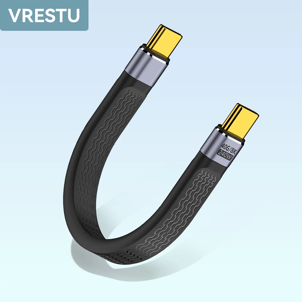 Cavo Usb 240 Da 4.0 W 40Gbps 8K @ 60Hz Pd 100W Tipo C Cabo Usbc A Usb C Maschio Kabel Per Tablet Portatile Thunderbolt 4 3 Computer Tipo C