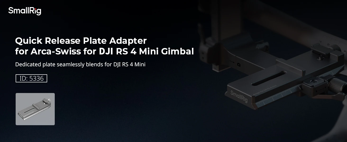 Quick Release Plate for DJI RS 4 Mini, Compatible With Arca-Swiss Mount Plate Ca