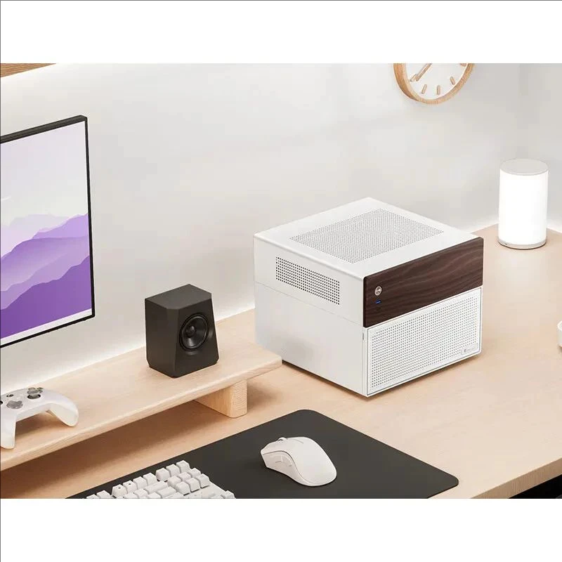 JONSBO N4 미니 NAS 섀시 홈 오피스 엔터테인먼트 게임 컴퓨터 서버 ITX 호스트 8디스크 지원 SFX 전원 공급 장치 섀시