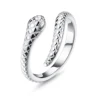 Fansilver S925 Sterling Silver Toe Rings for Women Adjustable 14K White Gold Plated Cz Summer Beach Open Toe Rings Foot Jewelry 4