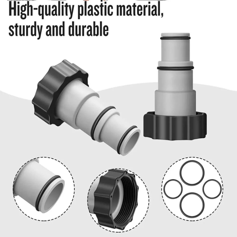 2PCSReplacementHoseadapterWithCollarForThreadedConnectionPumpsPoolHoseadapterTo