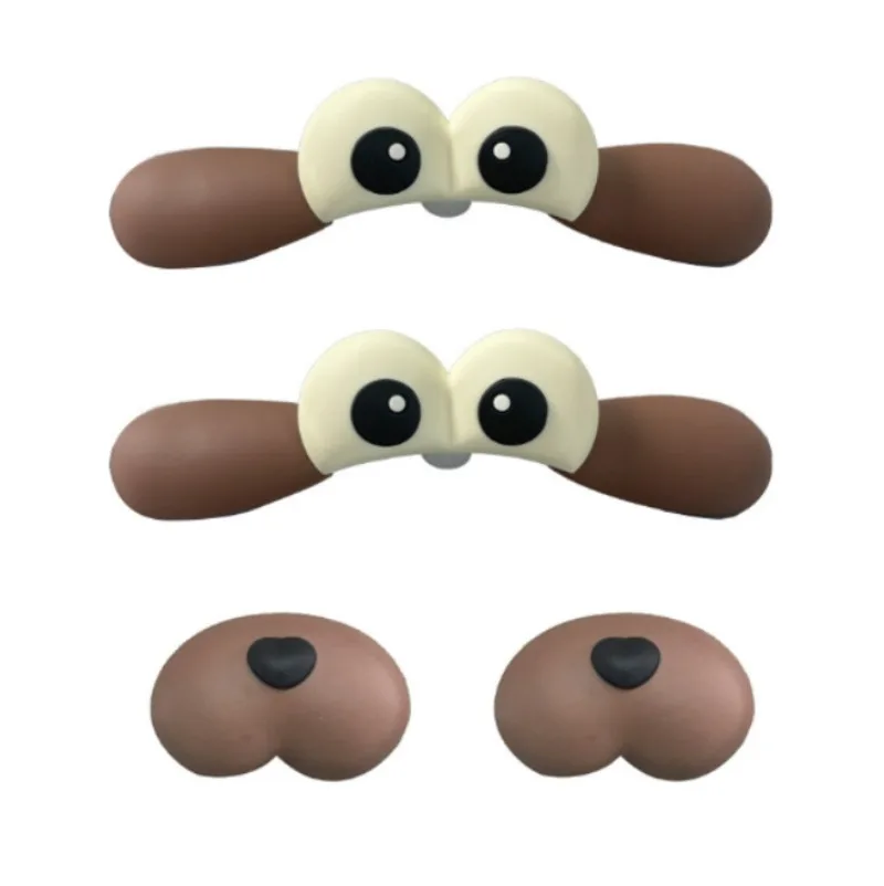 3D-Karton-Hunde-Auge DIY abnehmbare Dornschuhschnallen Charms MAX-Größe Zubehör Dekorationen für Armbänder Turnschuhe