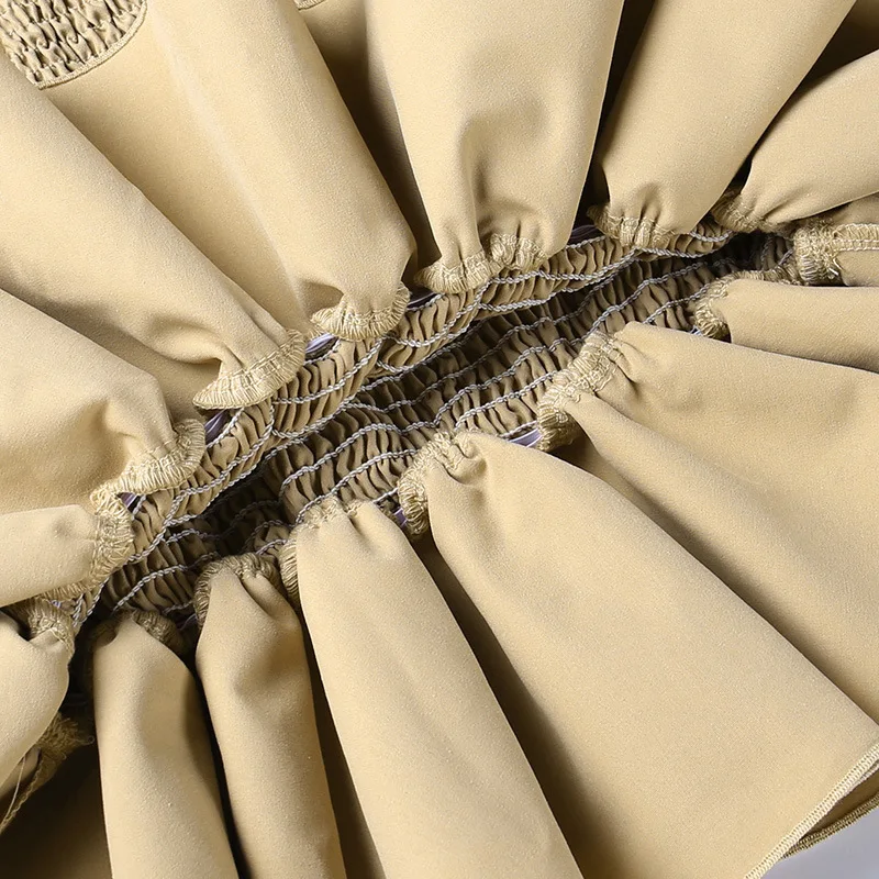 Conjunto de 2 piezas de camiseta sin mangas ajustada con espalda descubierta y falda acampanada con volantes fruncidos para mujer, moda de verano sexy 2025
