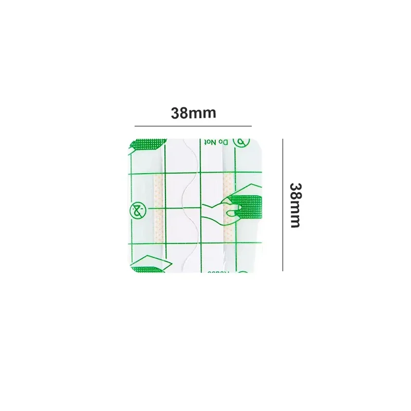 Waterproof Bandage 50PCS 38*38mm Transparent PU Square Band-Aid Adhesive Protective Sticker