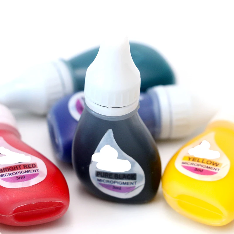 1p Tattoo Ink 28 Color Optional Permanent Makeup Micro Pigment Cosmetic Encre Tatouage Tattoo Ink Permanent Eyebrow Eyeliner Lip