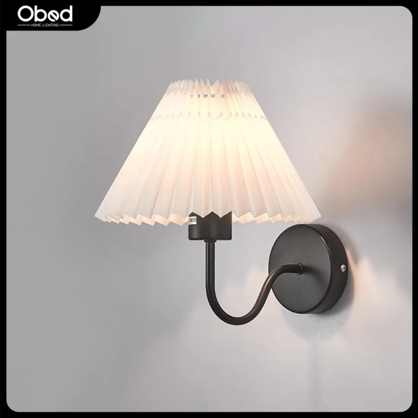 창의적인 LED 벽 램프, 북유럽 레트로 아트 디자인, 우산 모양 홈 램프, 거실 침실 서재 실내 장식 조명