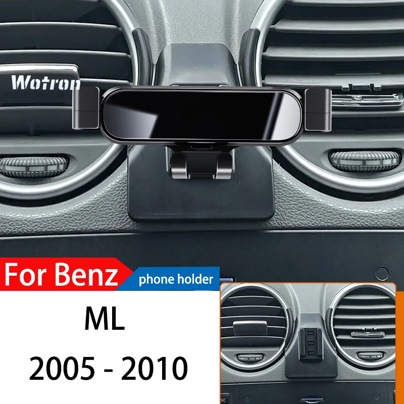 Car Phone Holder For Mercedes Benz ML W164 2005-2016 GPS Gravity Navigation Mobile Bracket 360 Degree Rotating Stand
