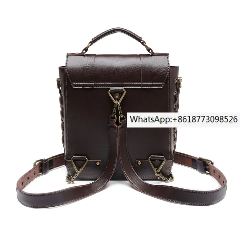 new-european-and-american-retro-style-women's-backpack-niche-chain-women's-single-shoulder-diagonal-cross-bag