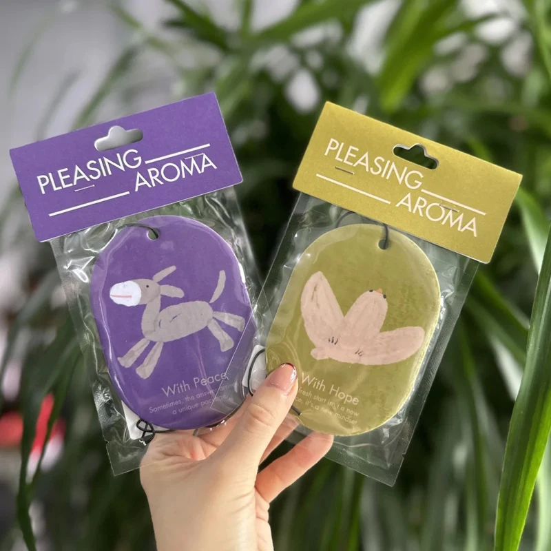 High Quality Paper Car Air Freshener Perfume Bottle Shape Fragrance Car Perfume Card Scented Paper Card