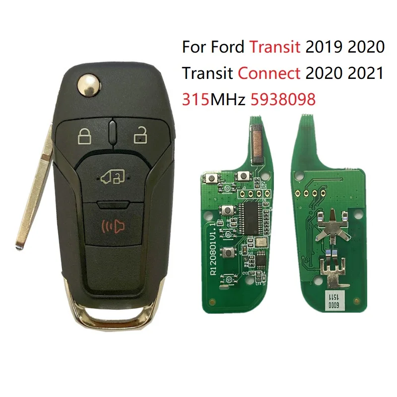 

CN018105 ФКС N5F-A08TAA для Ford Transit 2019 2020 дистанционный ключ 164-R8236 315 МГц 49 чип 5938098
