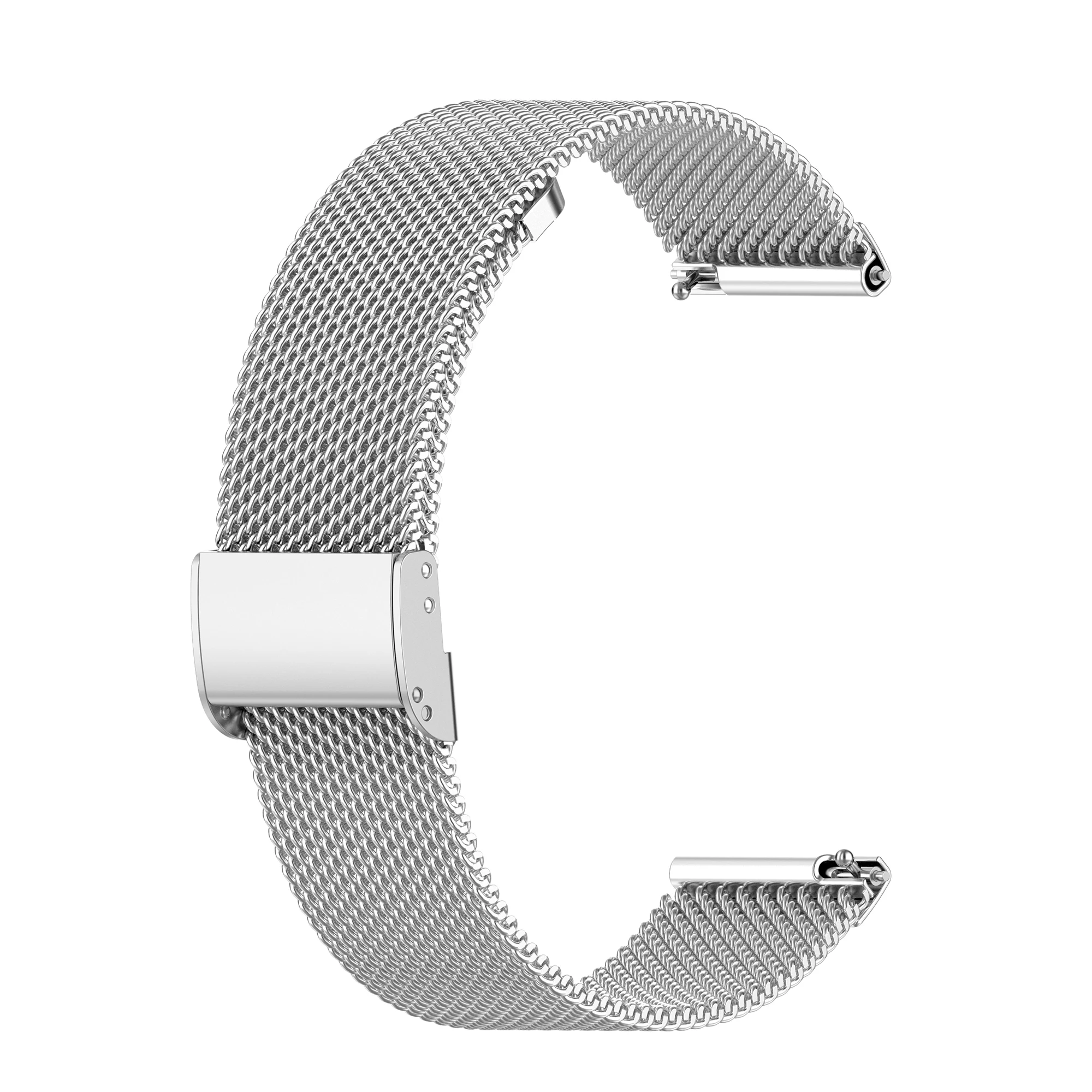 Elegant Milanese Stainless Steel Watch Band, Adjustable 18-22mm Strap