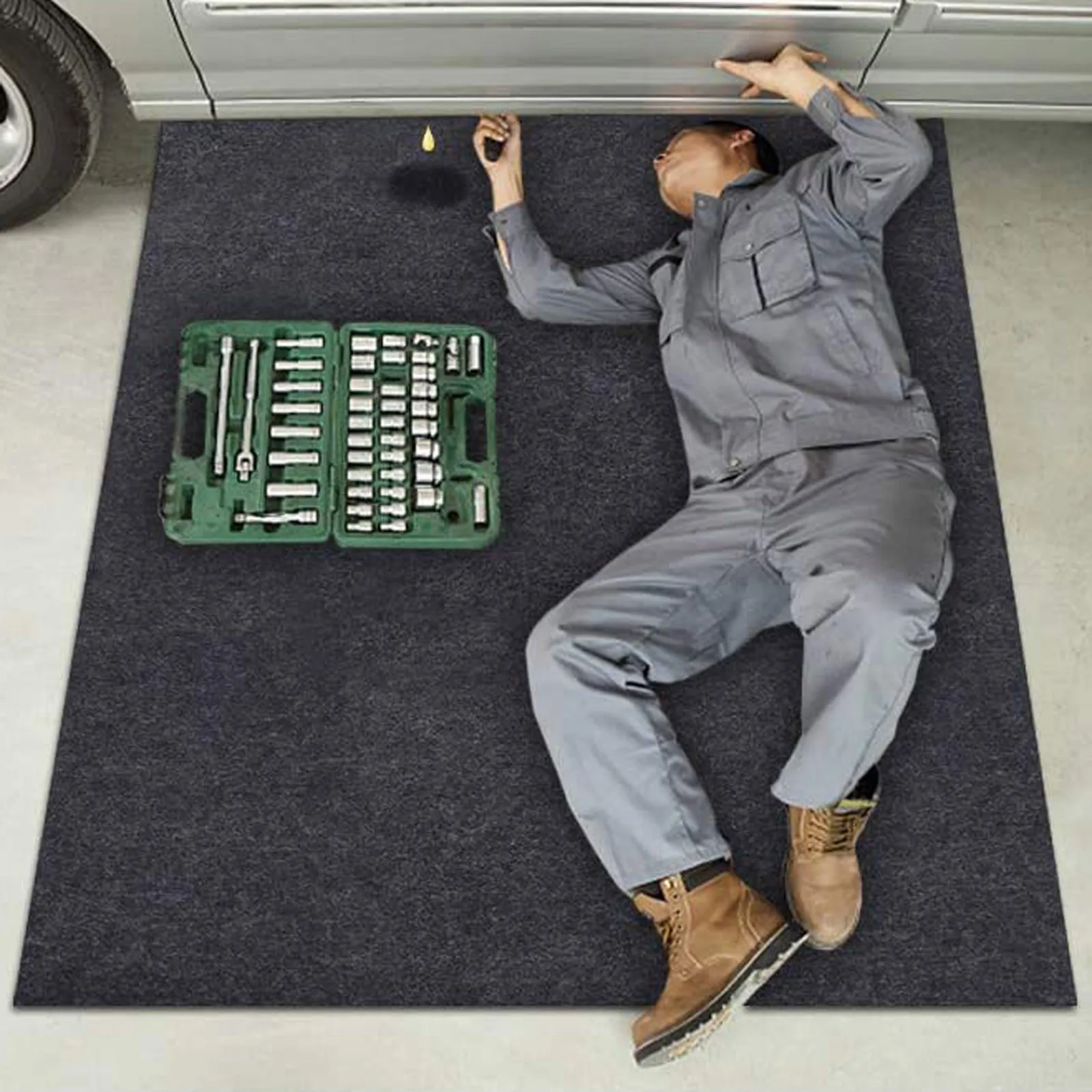 Car Maintenance Mat Oil Felt Proof Protective Waterproof Garage Mat Floor Tools Automotive Repair Creeper Pad Car Repairing floor mat